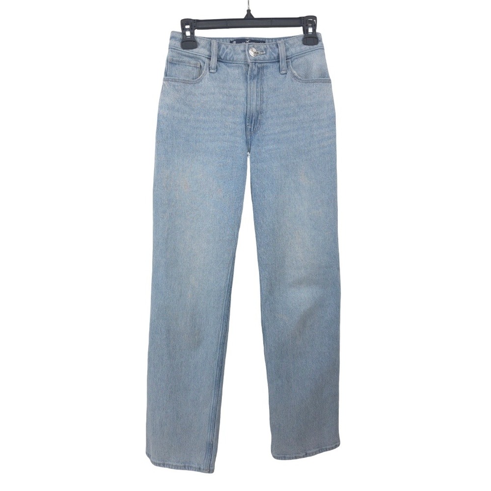 Hollister Dad Ultra High Rise Stretch Light Wash Vintage Jeans Womens 00R‎ W24